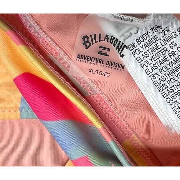 Billabong High Neck Floral Print Bikini Top Size XL - Picture 7 of 9